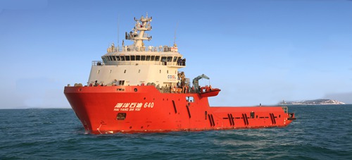 8000马力油田增产作业支持船